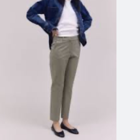 NEW H&M Cropped Green Trouser - Picture 1 of 5